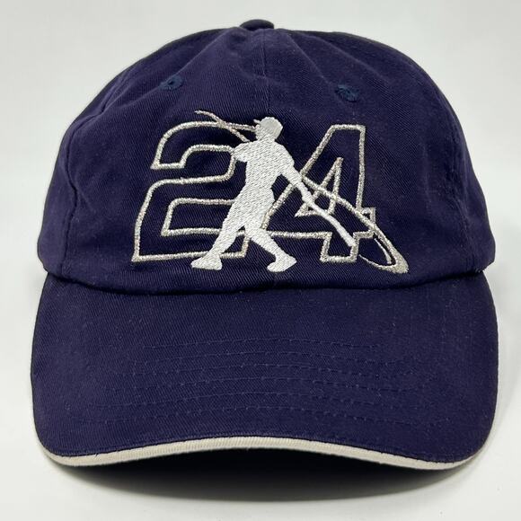 Vintage 90s Ken Griffey Jr Seattle Mariners Dad Hat Baseball Cap Blue Strapback - Picture 9 of 9